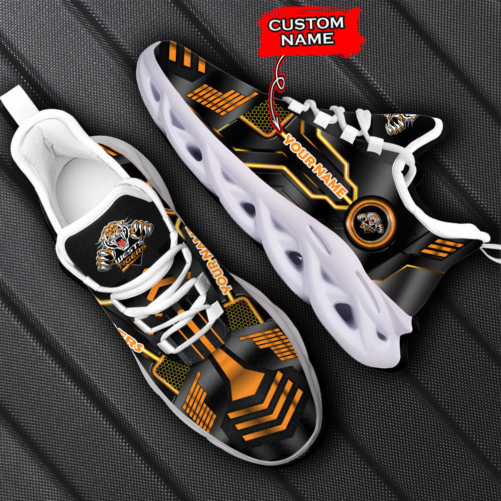 Ideafootwear Wests Tigers NRL Max Soul Shoes Sneakers For Men And Women