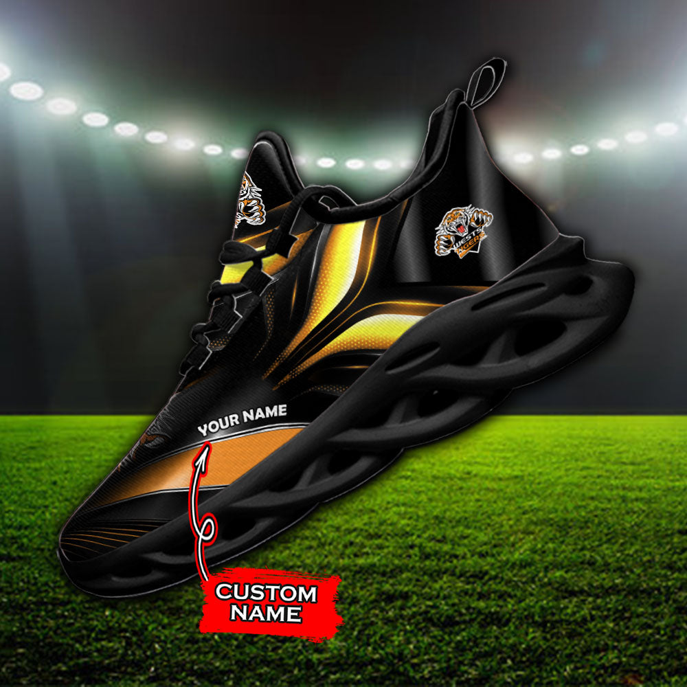 Ideafootwear Wests Tigers NRL Max Soul Shoes Sneakers For Men And Women