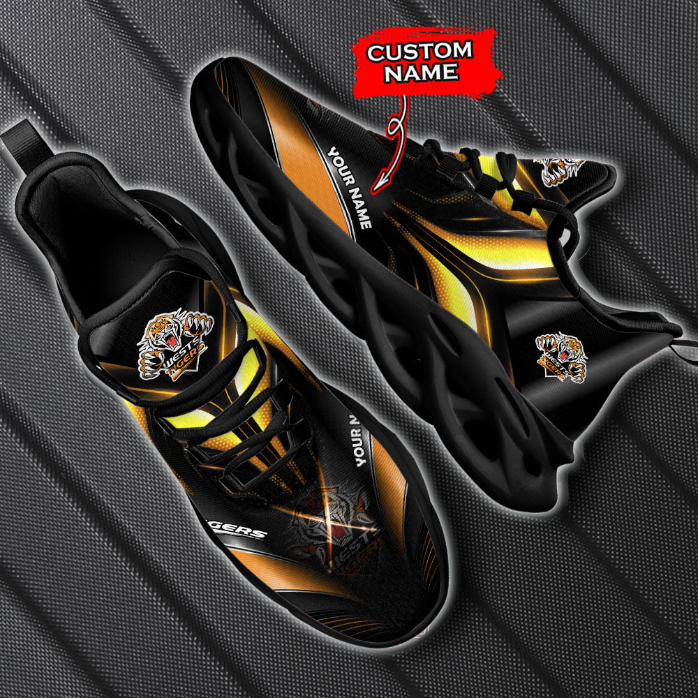 Ideafootwear Wests Tigers NRL Max Soul Shoes Sneakers For Men And Women