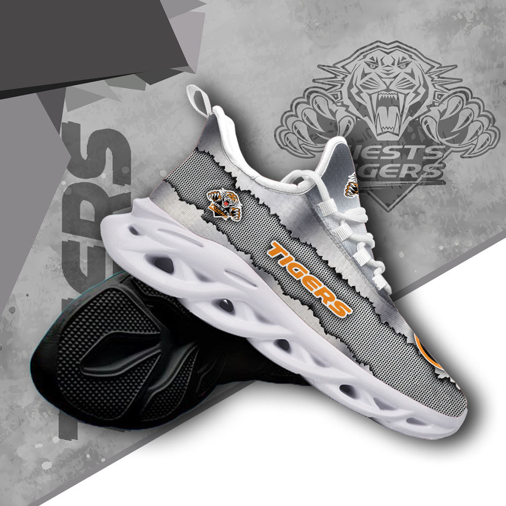 Ideafootwear Wests Tigers NRL Max Soul Shoes Sneakers For Men And Women