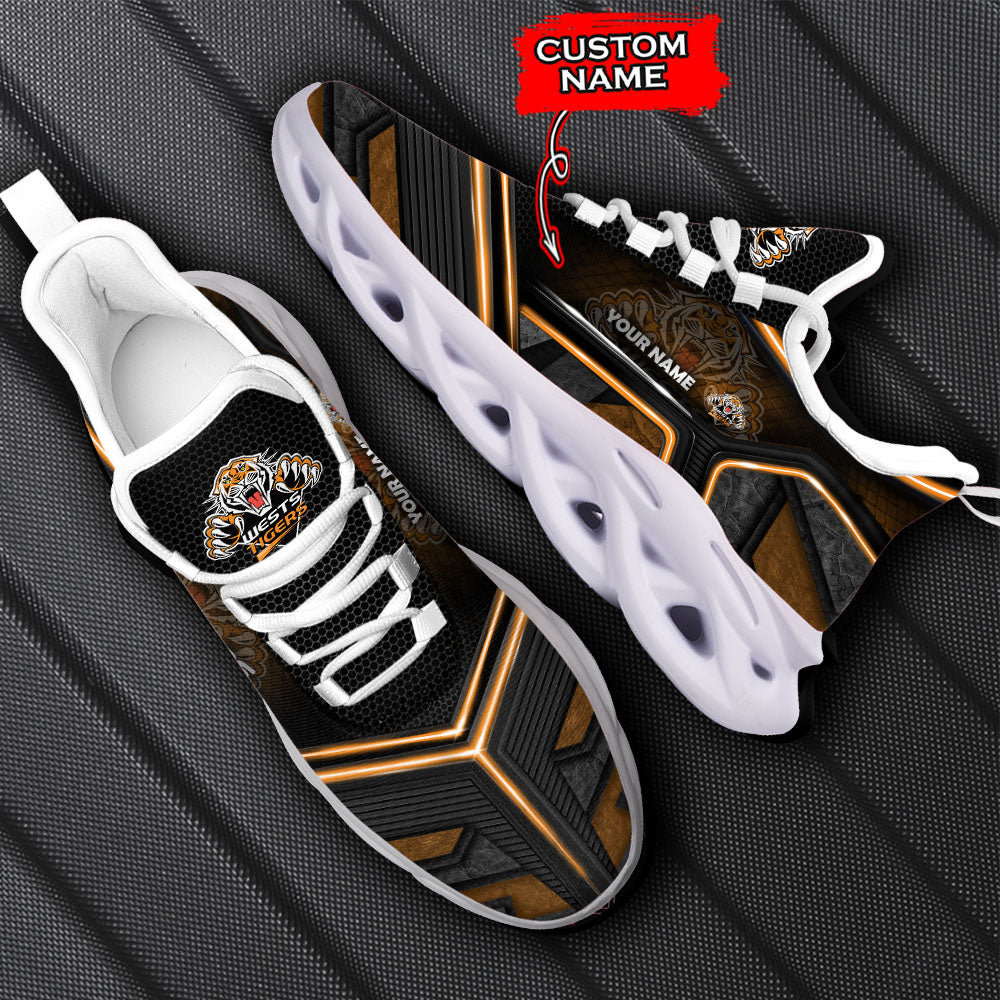 Ideafootwear Wests Tigers NRL Max Soul Shoes Sneakers For Men And Women