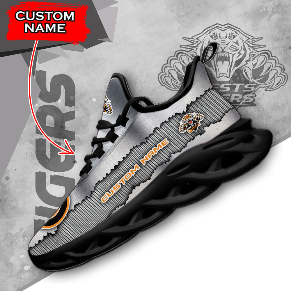 Ideafootwear Wests Tigers NRL Max Soul Shoes Sneakers For Men And Women