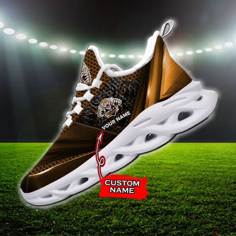 Ideafootwear Wests Tigers NRL Max Soul Shoes Sneakers For Men And Women