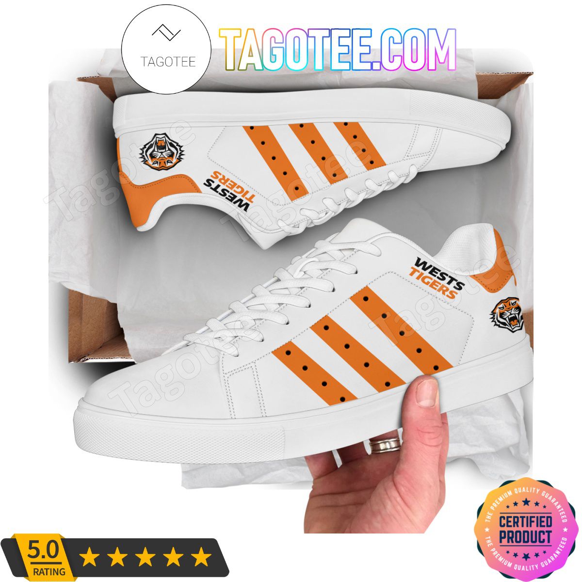 Ideafootwear Wests Tigers Skate Stan Shoes Sneakes For Men And Women