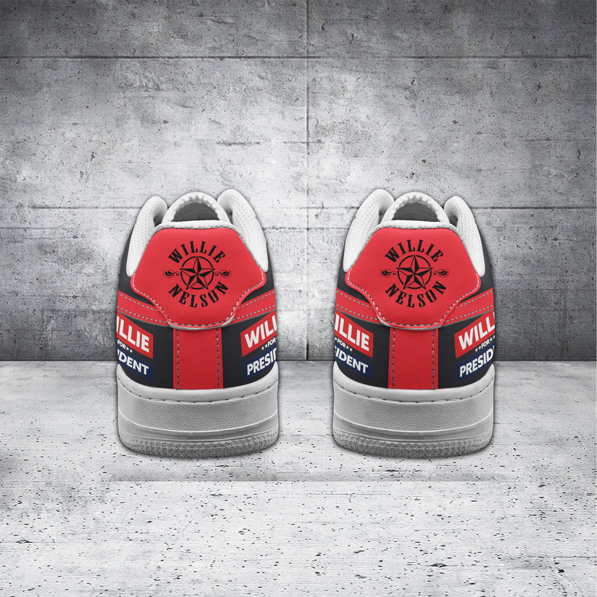 Ideafootwear Willie Nelson Air Low-Top Sneakers Shoes For Men And Women