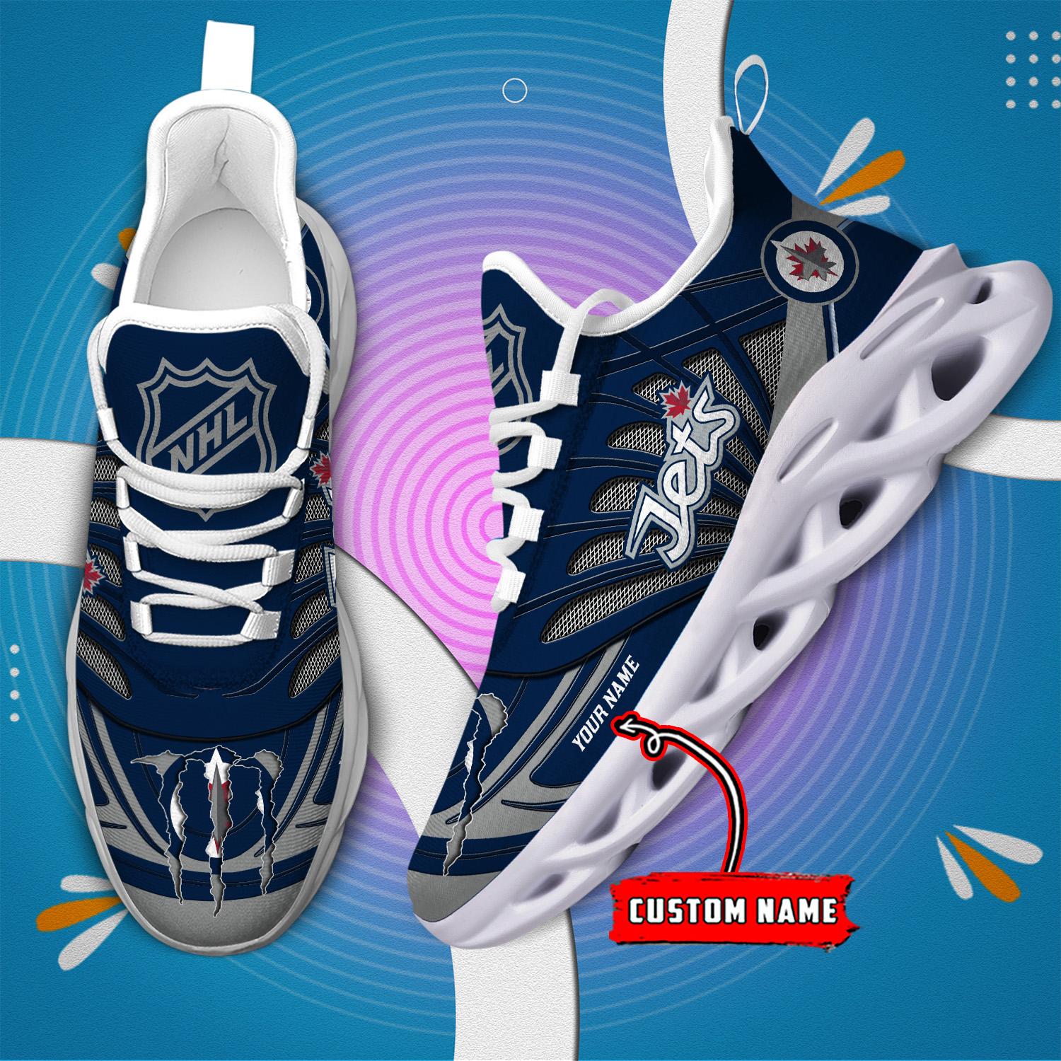 Ideafootwear Winnipeg Jets Max Soul Shoes Sneakers For Men And Women