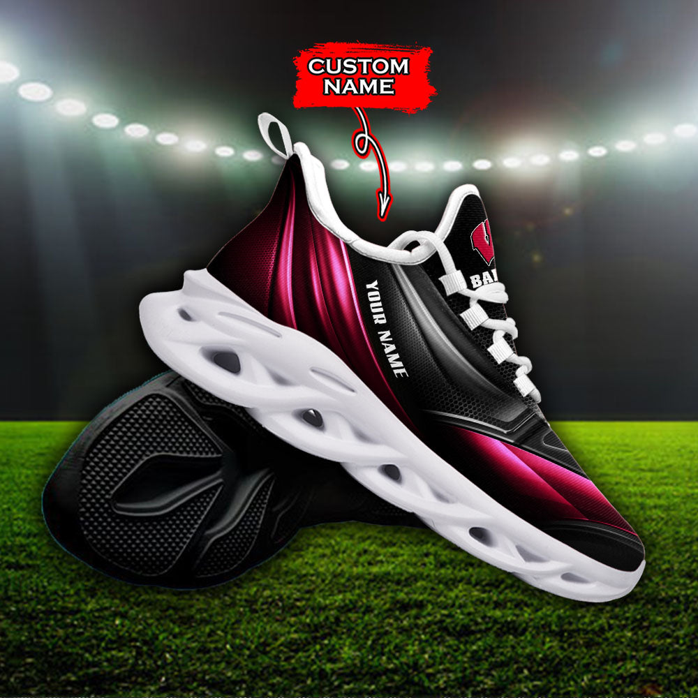 Ideafootwear Wisconsin Badgers NCAA Max Soul Shoes Sneakers For Men And Women