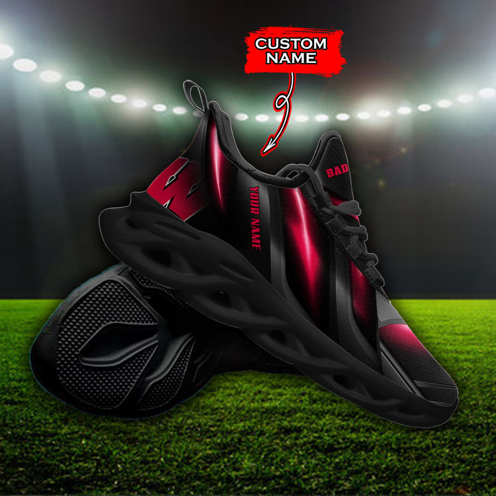 Ideafootwear Wisconsin Badgers NCAA Max Soul Shoes Sneakers For Men And Women