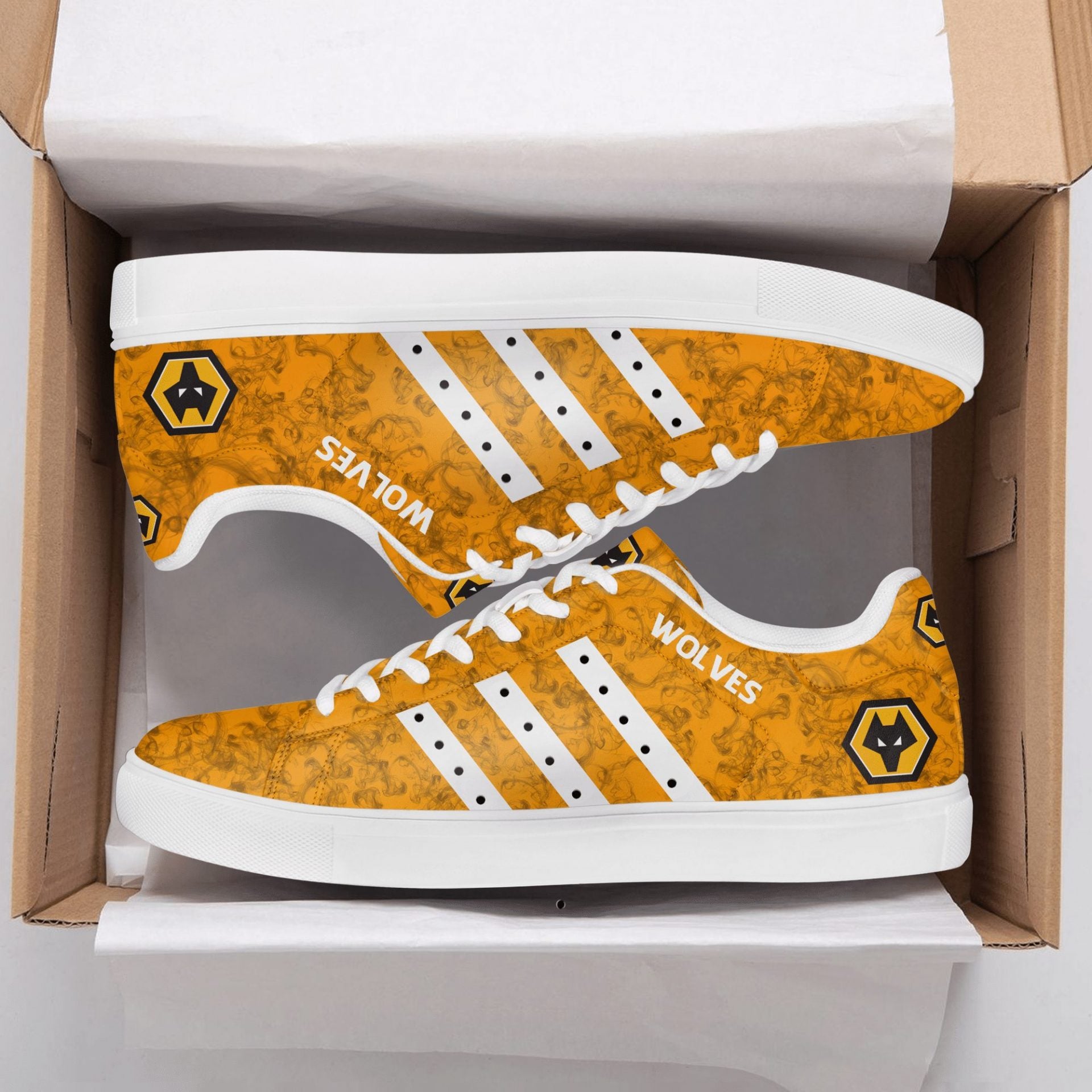 Ideafootwear Wolverhampton Wanderers FC Skate Stan Shoes Sneakes For Men And Women