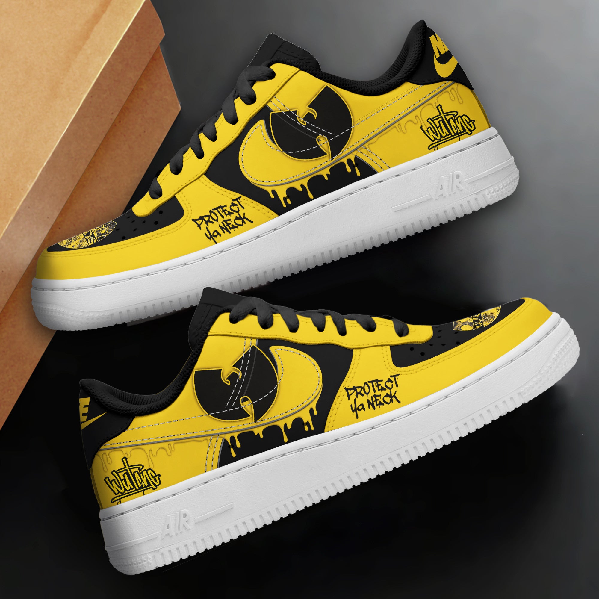 Ideafootwear Wu Tang Clan Air Low-Top Sneakers Shoes For Men And Women