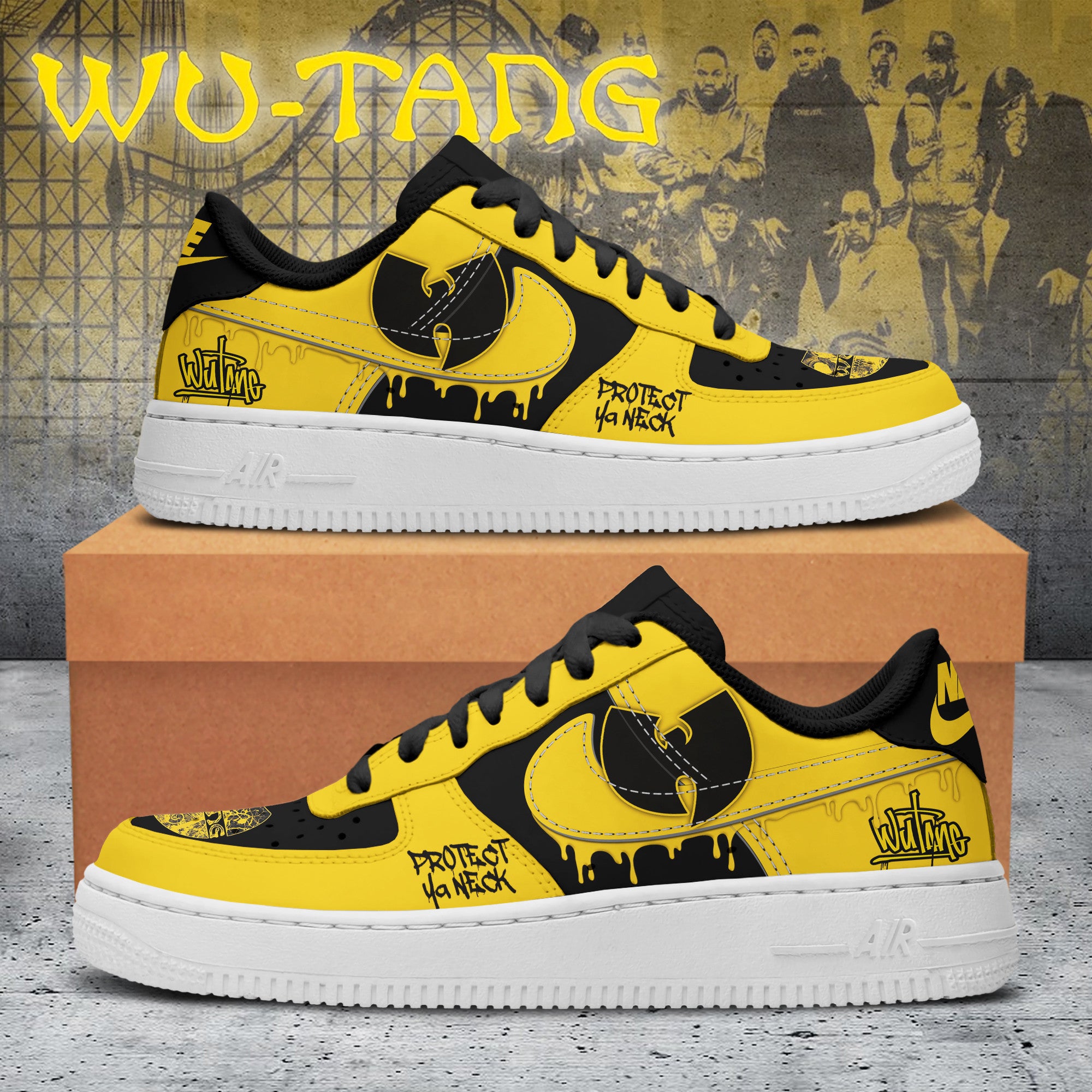 Ideafootwear Wu Tang Clan Air Low-Top Sneakers Shoes For Men And Women