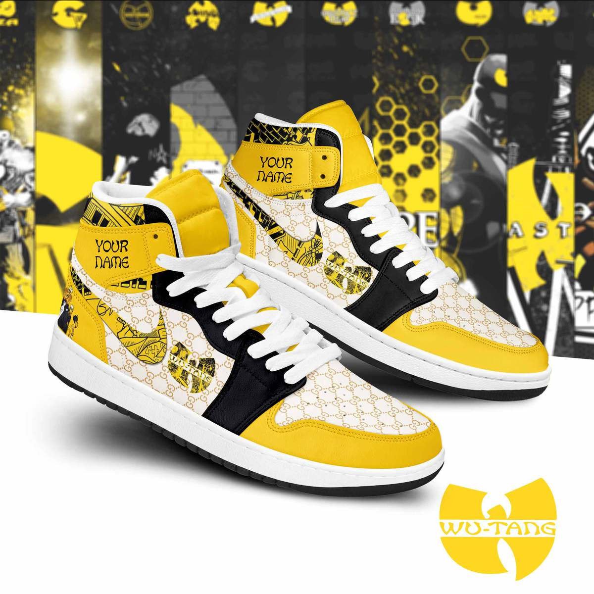 Ideafootwear Wu Tang Clan AJ1 High Sneakers Shoes For Men And Women