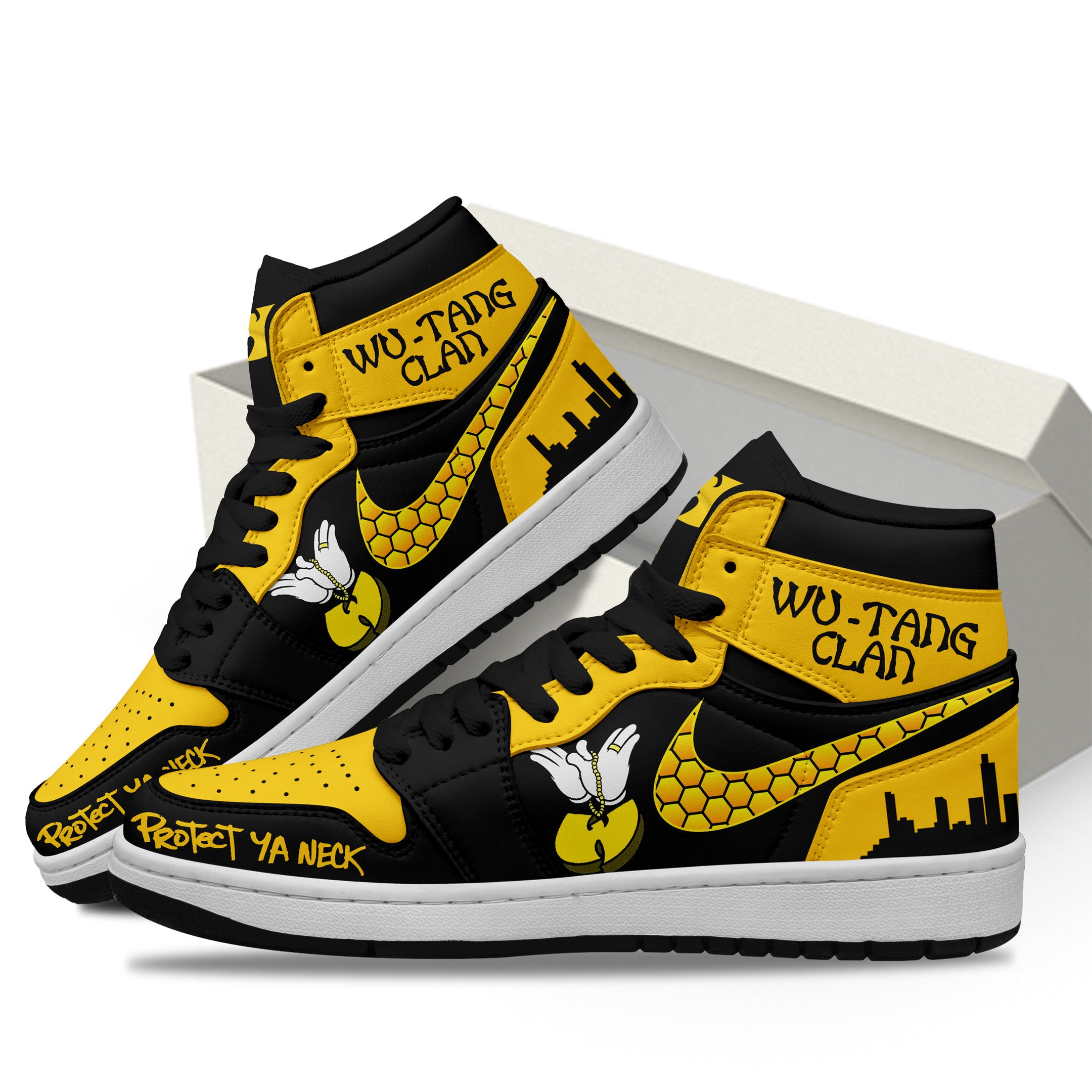 Ideafootwear Wu Tang Clan AJ1 High Sneakers Shoes For Men And Women