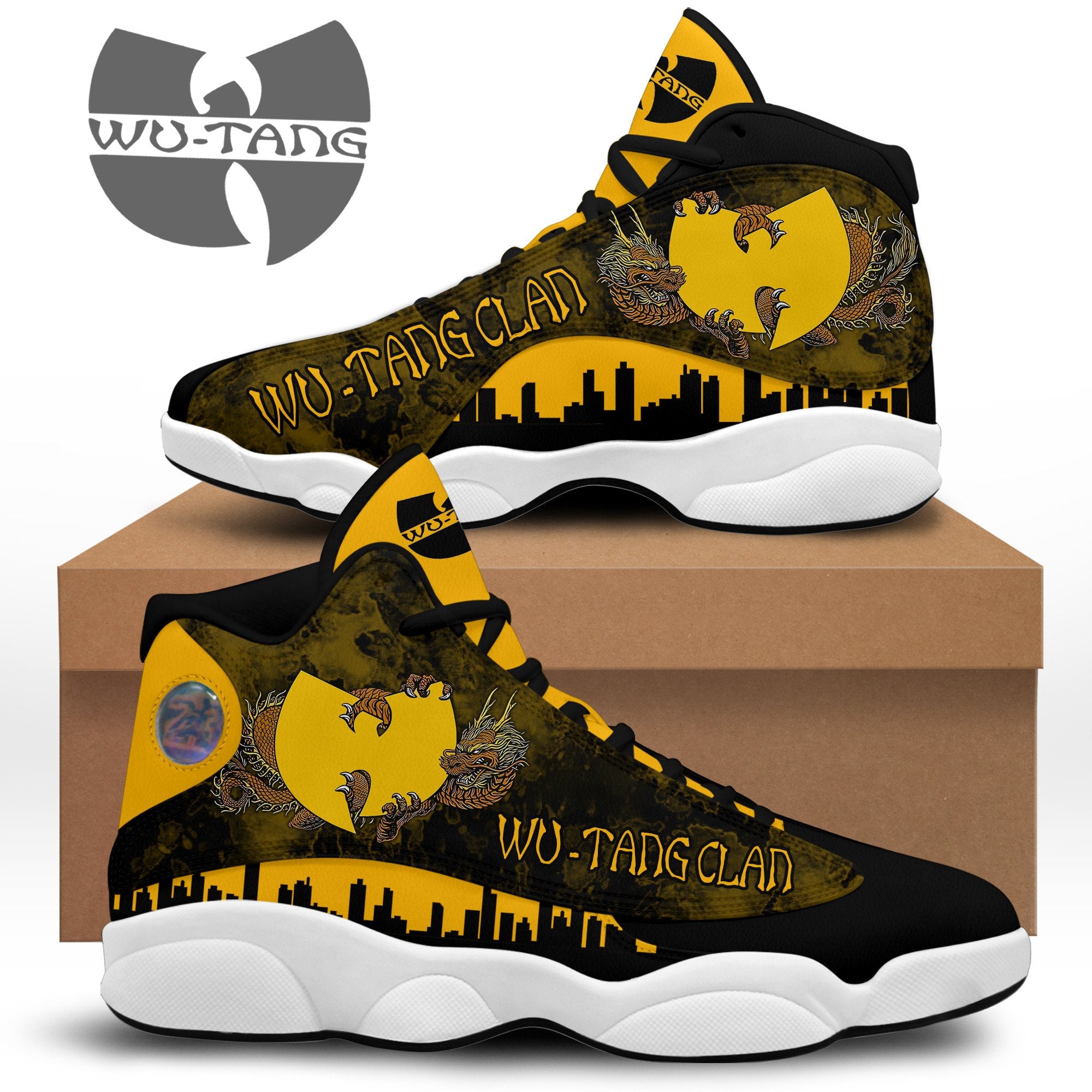 Ideafootwear Wu Tang Clan AJ13 Sneakers Shoes For Men And Women