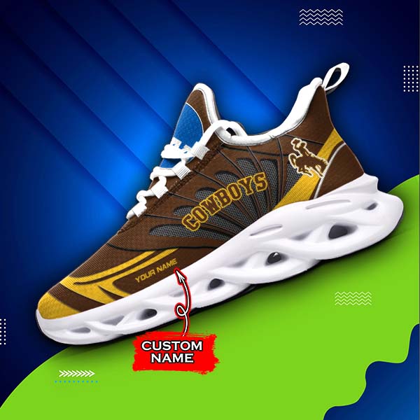 Ideafootwear Wyoming Cowboys NCAA Max Soul Shoes Sneakers For Men And Women