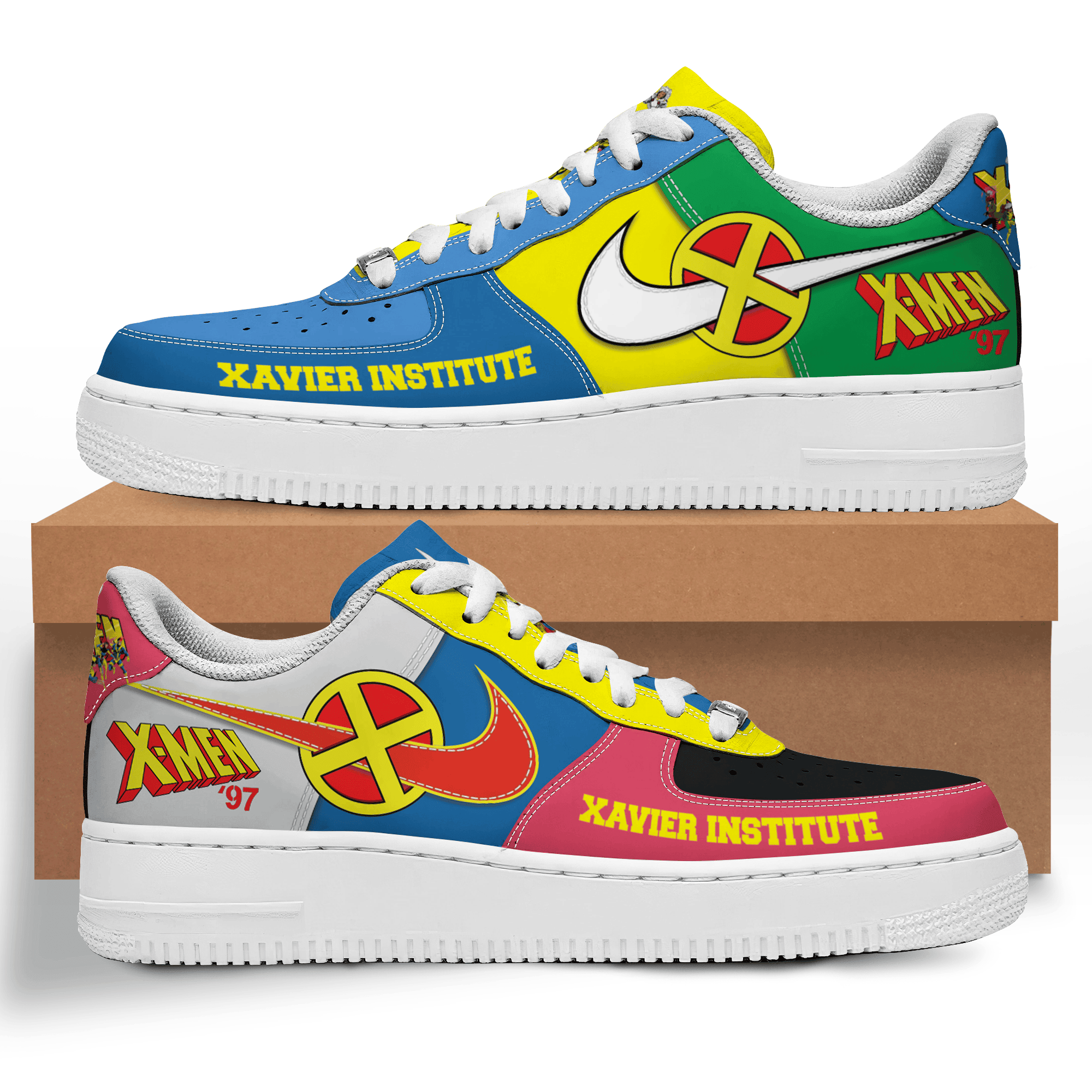 Ideafootwear X-Men Air Low-Top Sneakers Shoes For Men And Women