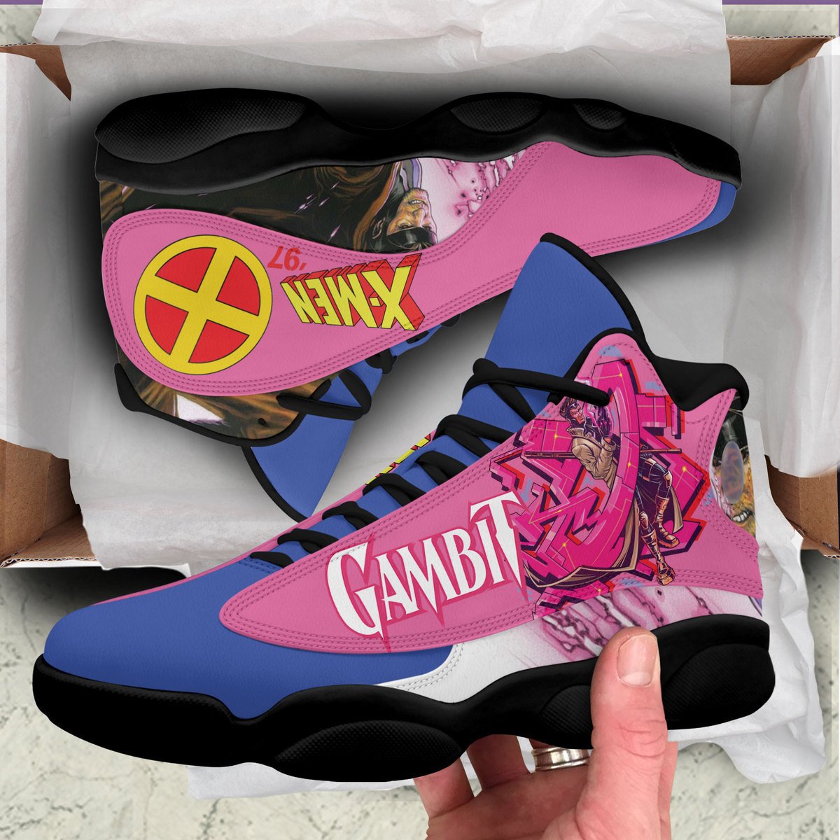Ideafootwear X-Men AJ13 Sneakers Shoes For Men And Women