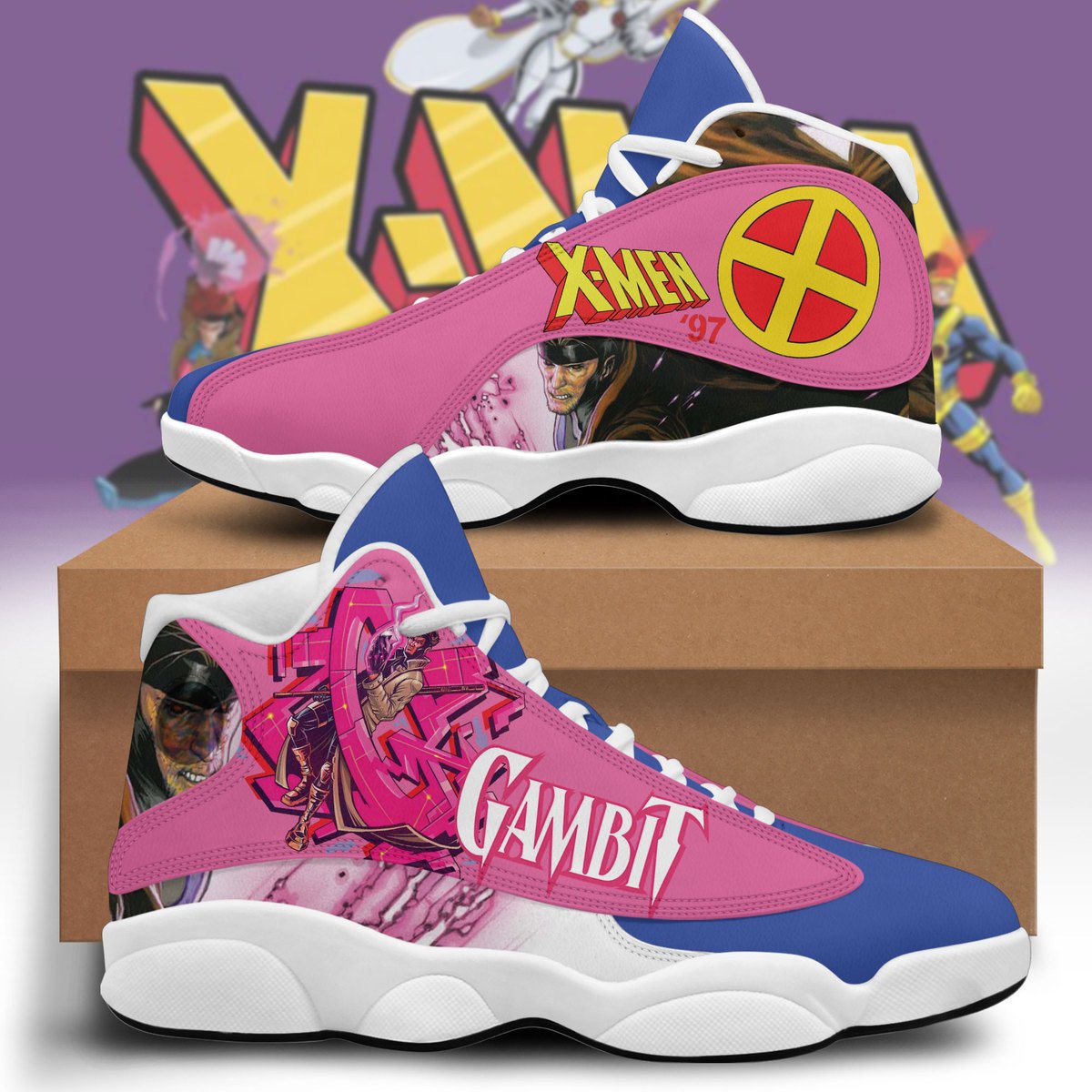 Ideafootwear X-Men AJ13 Sneakers Shoes For Men And Women