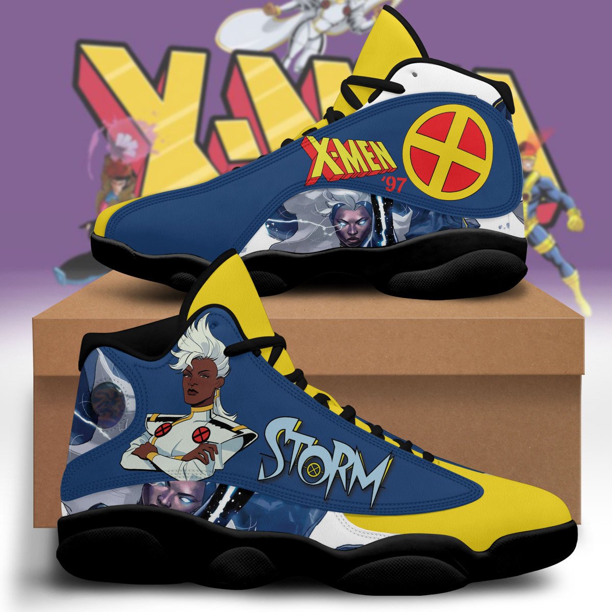 Ideafootwear X-Men AJ13 Sneakers Shoes For Men And Women