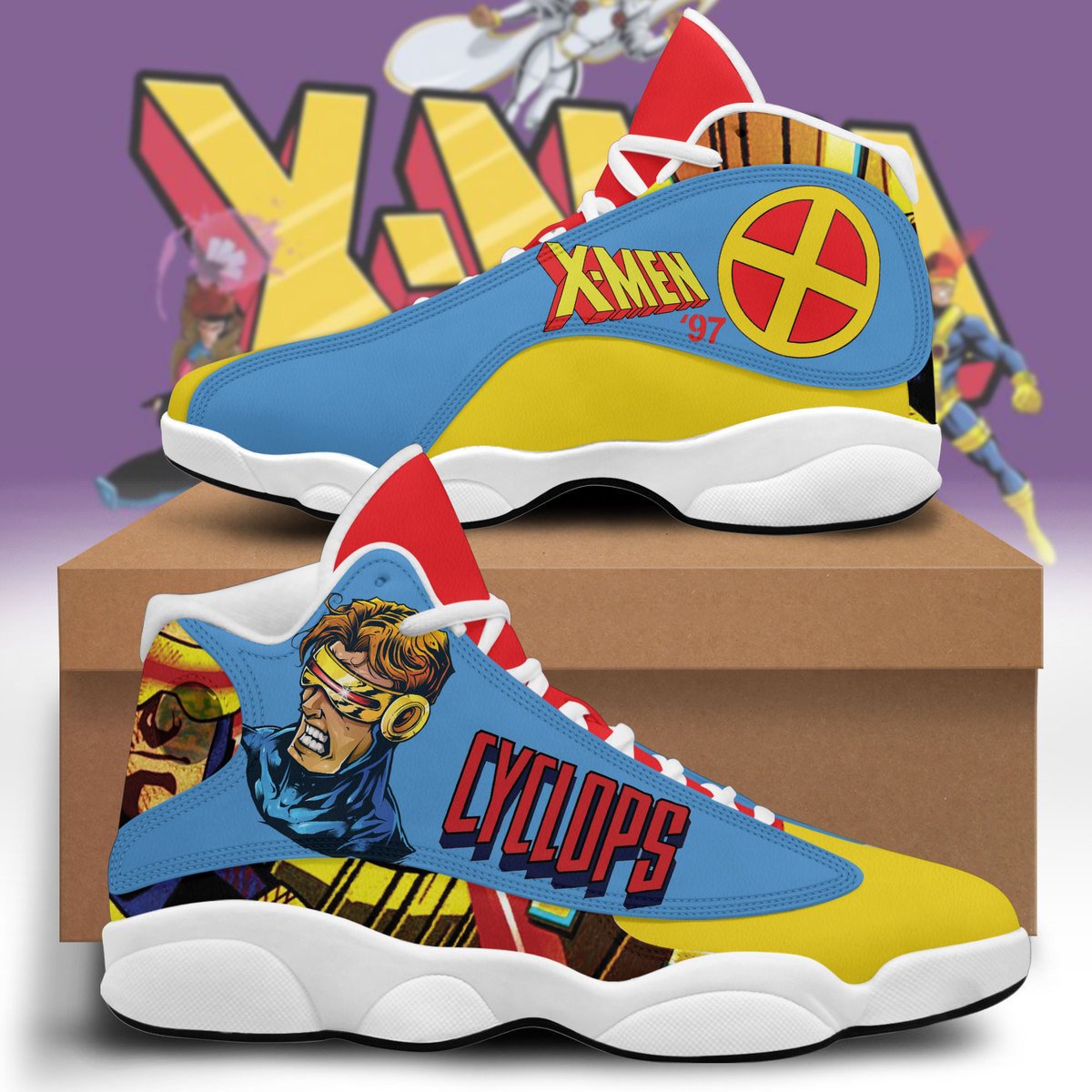 Ideafootwear X-Men AJ13 Sneakers Shoes For Men And Women