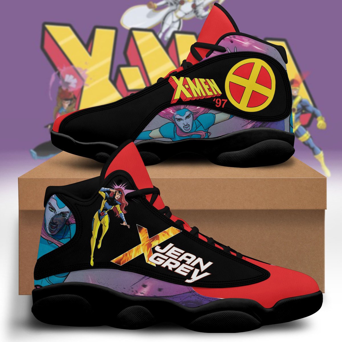 Ideafootwear X-Men AJ13 Sneakers Shoes For Men And Women