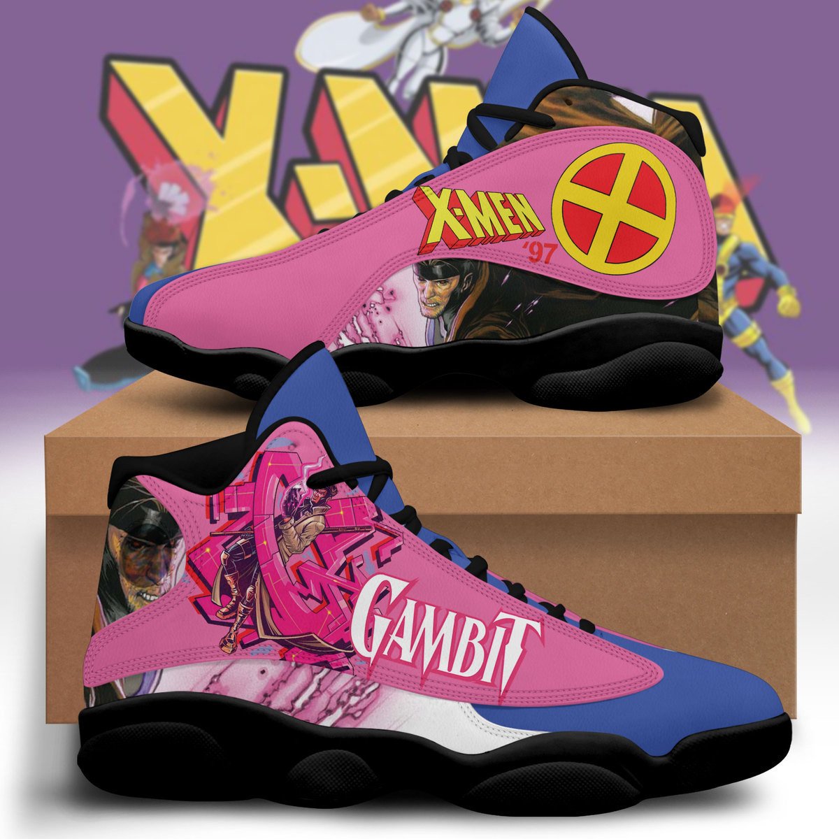 Ideafootwear X-Men AJ13 Sneakers Shoes For Men And Women