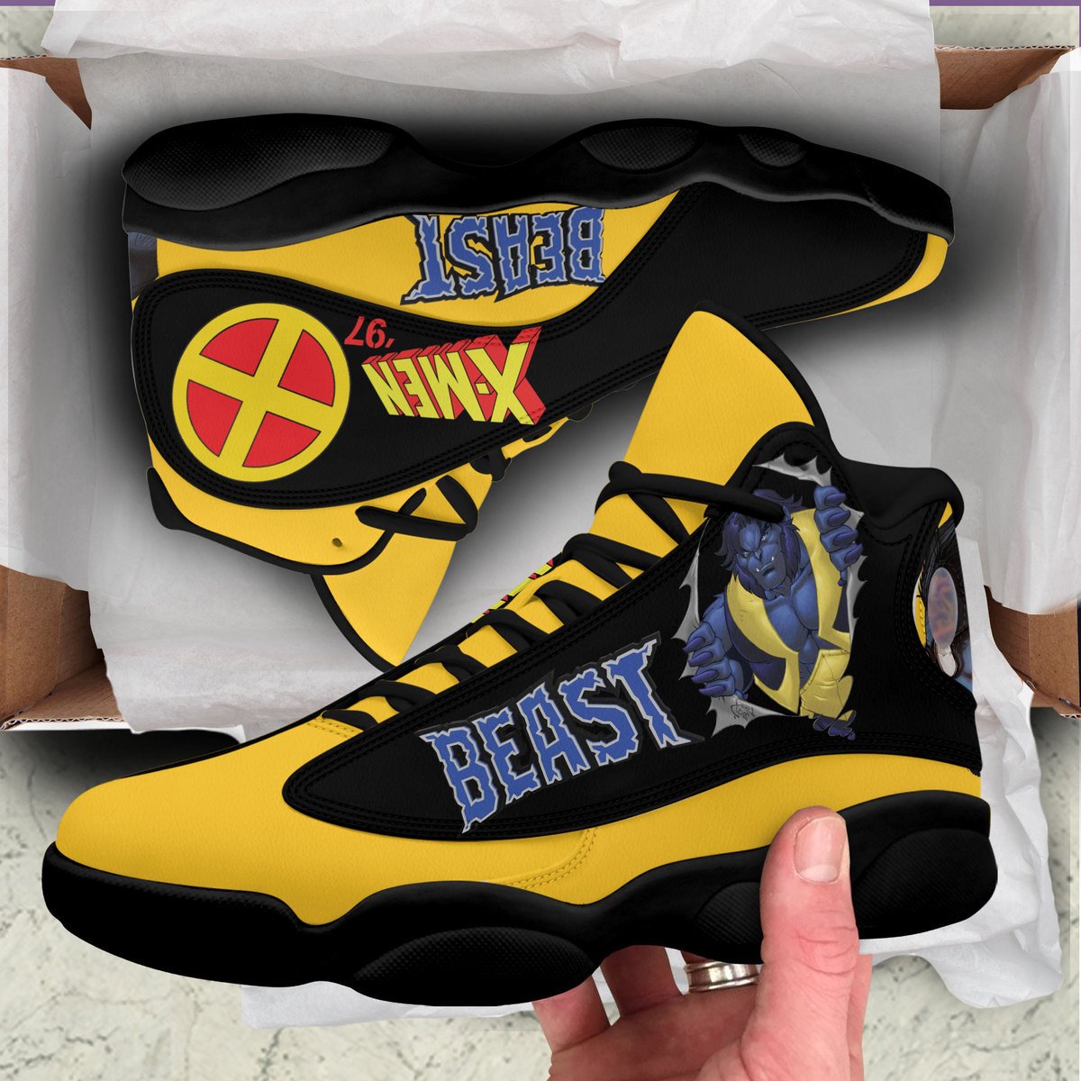 Ideafootwear X-Men AJ13 Sneakers Shoes For Men And Women
