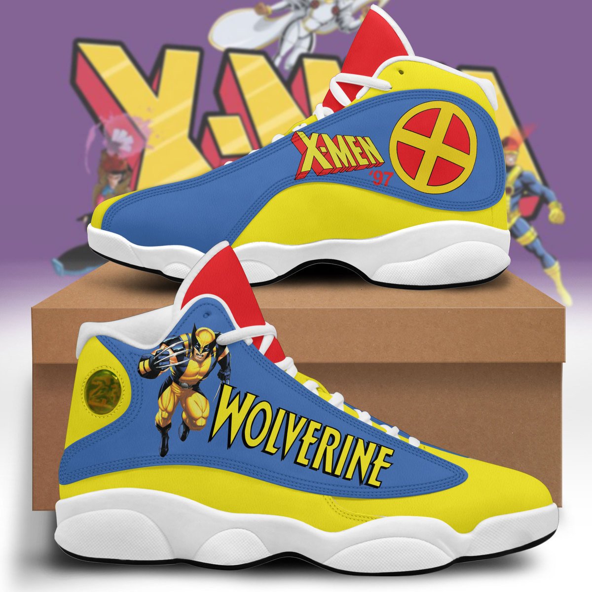 Ideafootwear X-Men AJ13 Sneakers Shoes For Men And Women