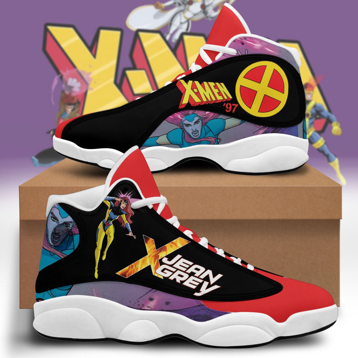 Ideafootwear X-Men AJ13 Sneakers Shoes For Men And Women