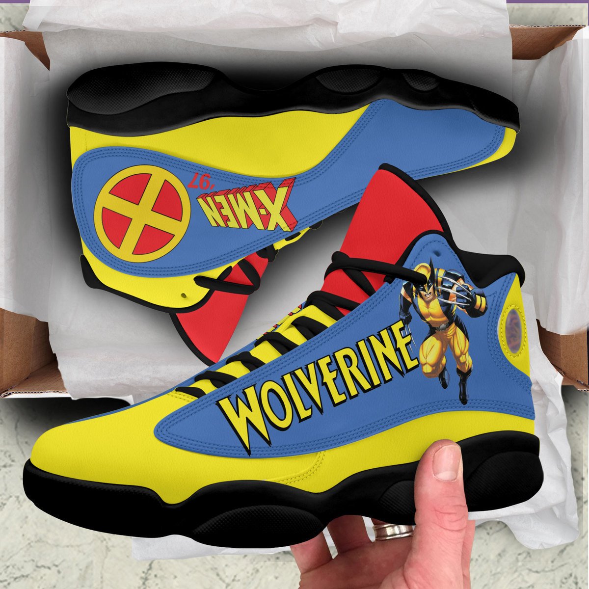Ideafootwear X-Men AJ13 Sneakers Shoes For Men And Women