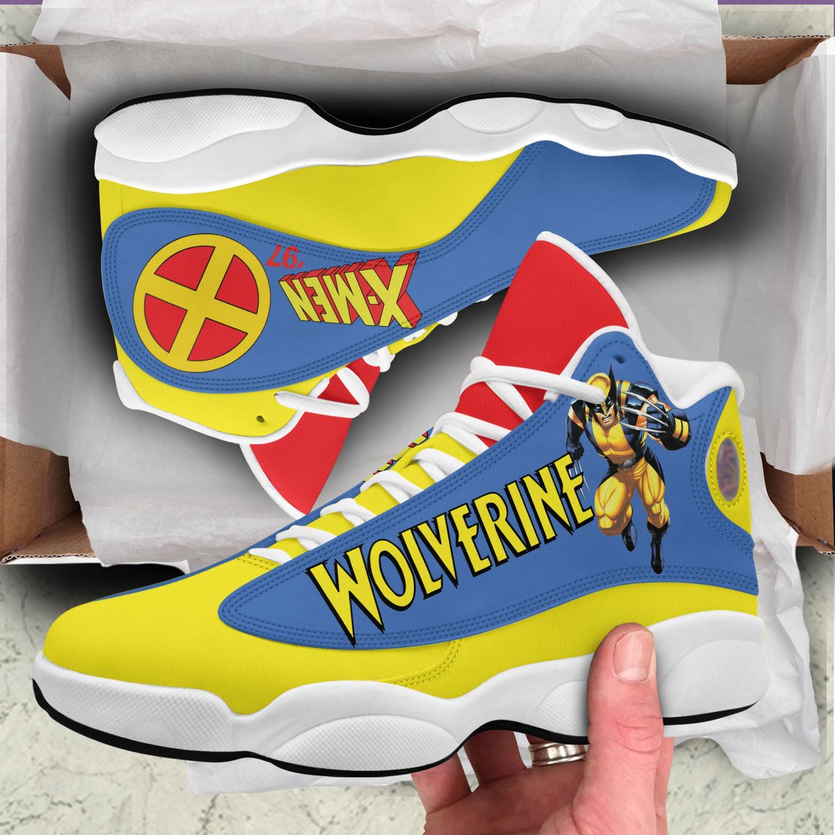 Ideafootwear X-Men AJ13 Sneakers Shoes For Men And Women