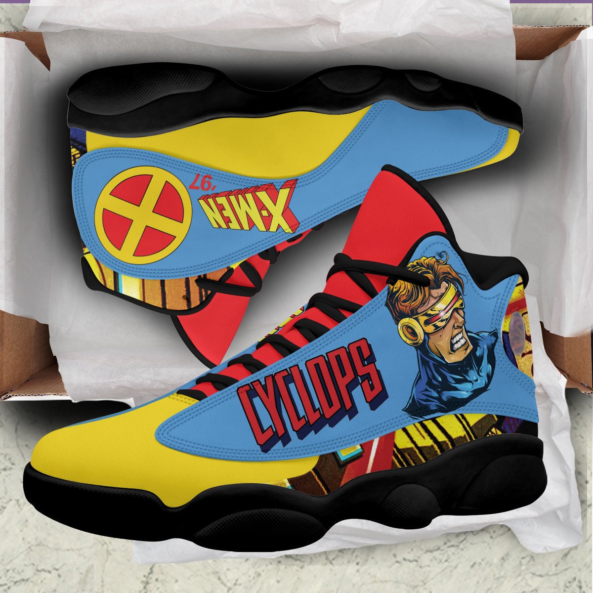 Ideafootwear X-Men AJ13 Sneakers Shoes For Men And Women