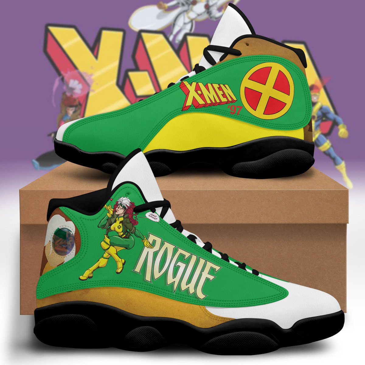Ideafootwear X-Men AJ13 Sneakers Shoes For Men And Women