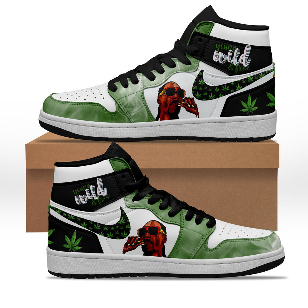 Ideafootwear Young Wild & Free AJ1 High Sneakers Shoes For Men And Women