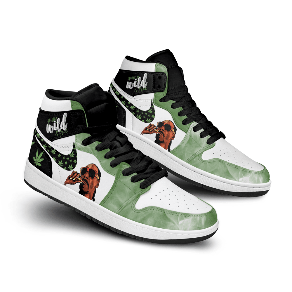 Ideafootwear Young Wild & Free AJ1 High Sneakers Shoes For Men And Women