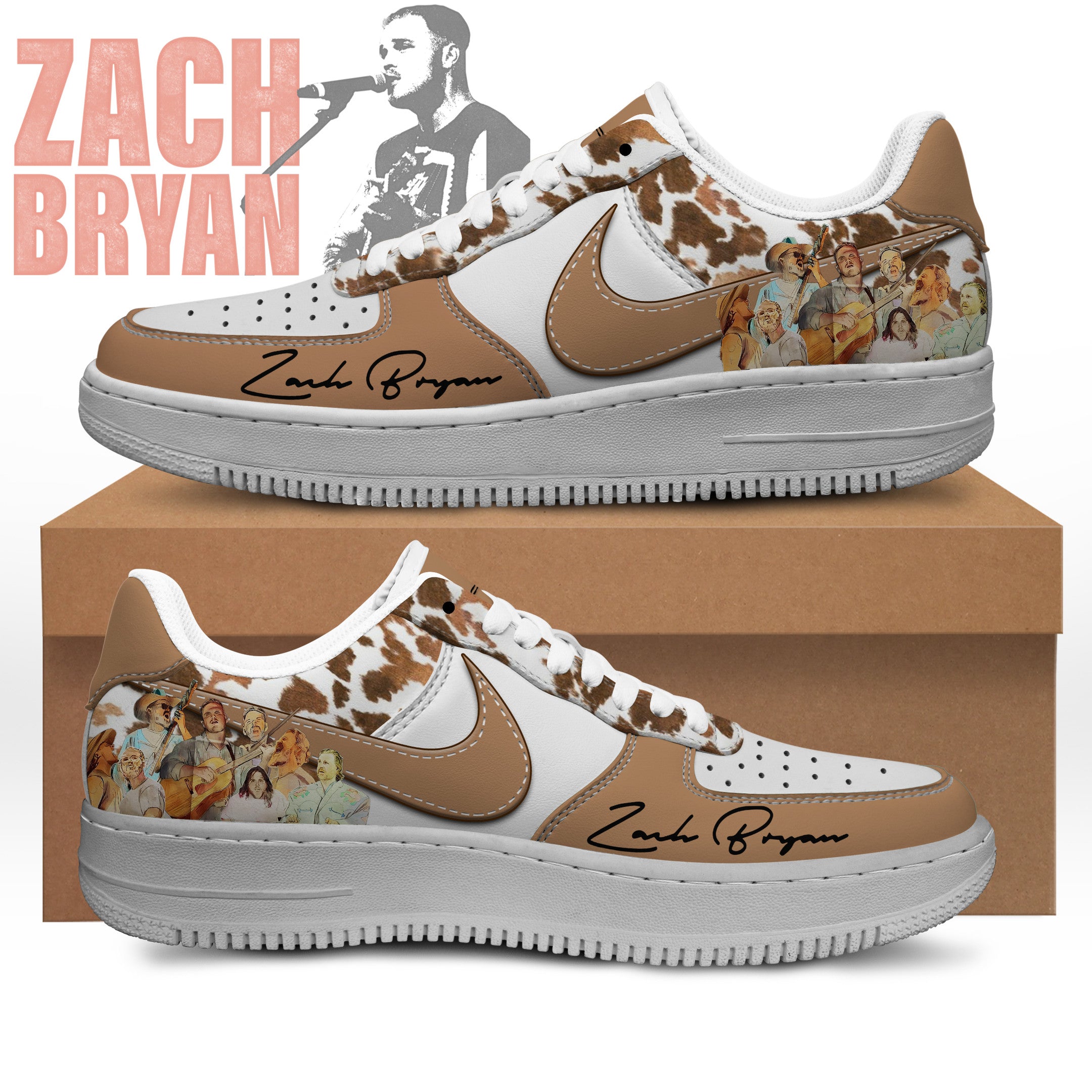 Ideafootwear Zach Bryan Air Low-Top Sneakers Shoes For Men And Women