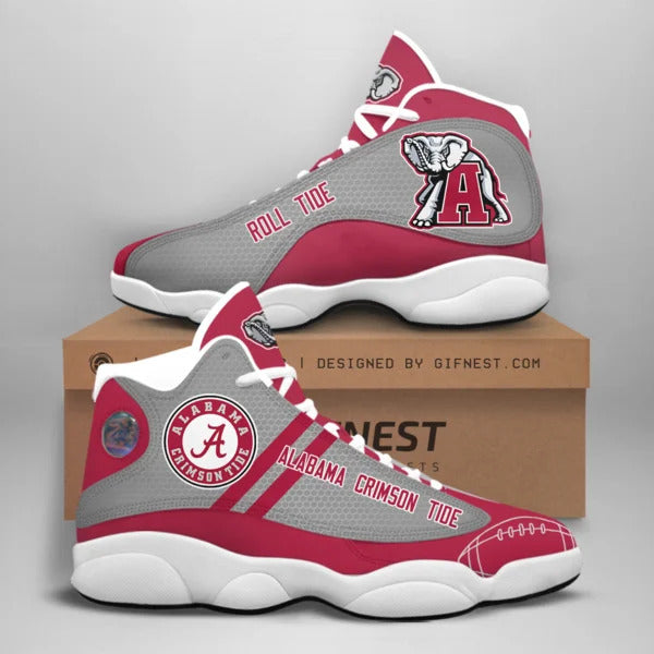 Ideafootwear Alabama Crimson Tide AJ13 Sneakers Shoes For Men And Women 10