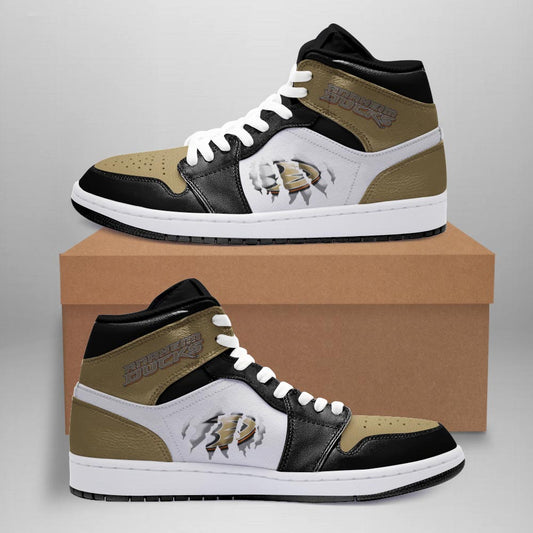 Ideafootwear Anaheim Ducks AJ1 High Sneakers Shoes For Men And Women 3