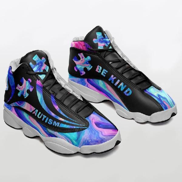 Ideafootwear Autism AJ13 Sneakers Shoes For Men And Women 1