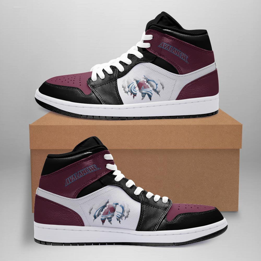 Ideafootwear Colorado Avalanche AJ1 High Sneakers Shoes For Men And Women 3