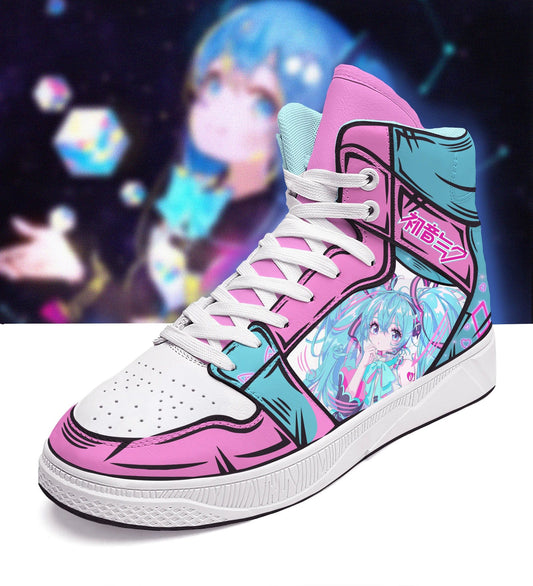 Ideafootwear Hatsune Miku AJ1 High Sneakers Shoes For Men And Women 1