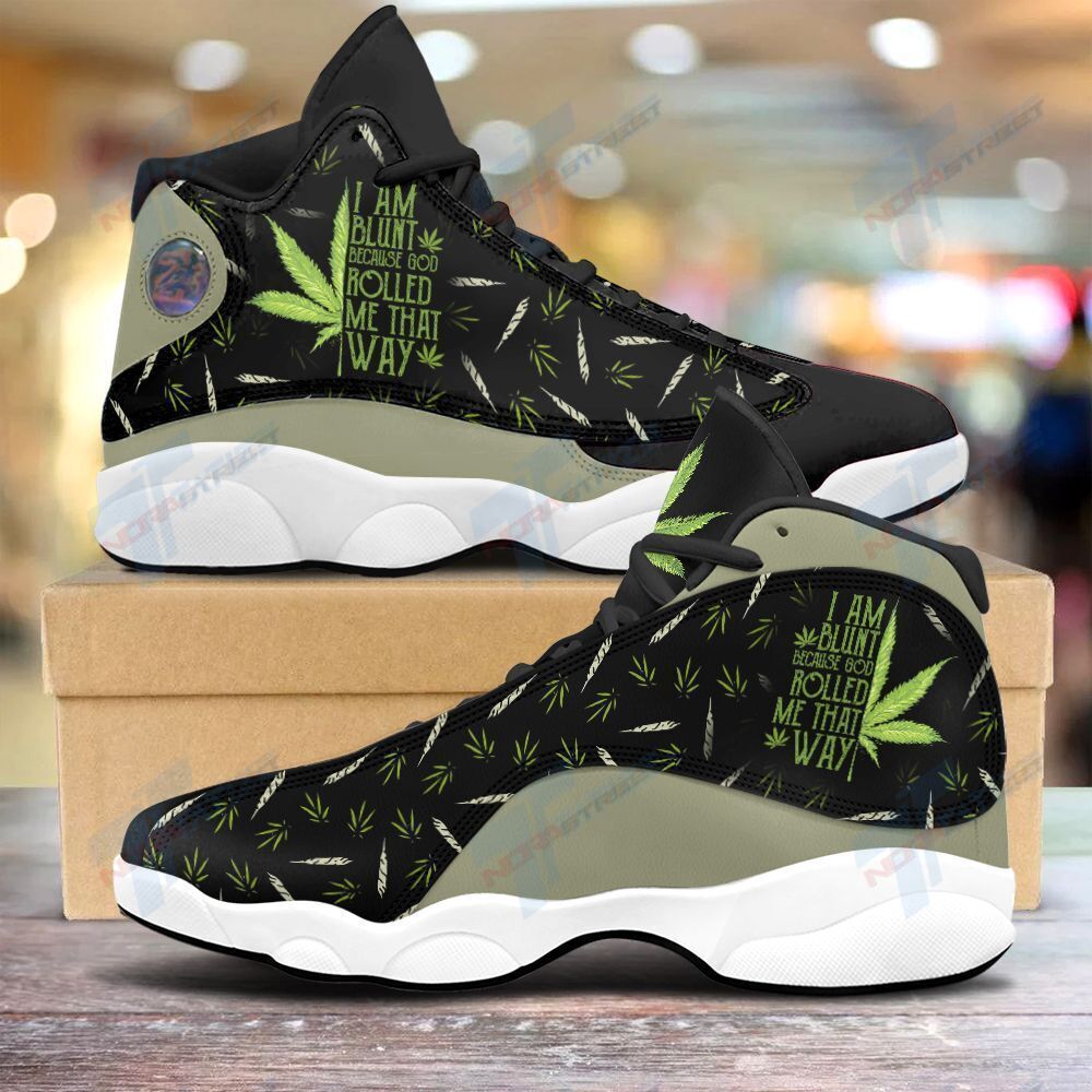 Ideafootwear Im Blunt Because God Rolled Me That Way AJ13 Sneakers Shoes For Men And Women 1
