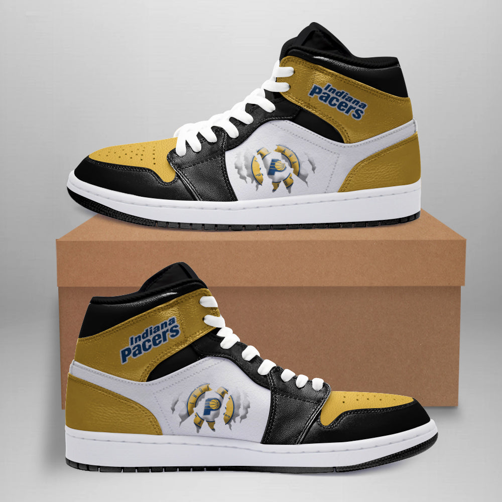 Ideafootwear Indiana Pacers AJ1 High Sneakers Shoes For Men And Women 3