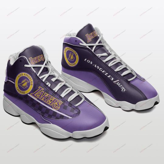 Ideafootwear Los Angeles Lakers AJ13 Sneakers Shoes For Men And Women 7