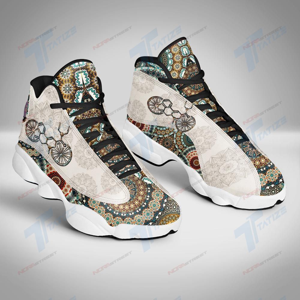 Ideafootwear Mandala Lsd Bicycle AJ13 Sneakers Shoes For Men And Women 1