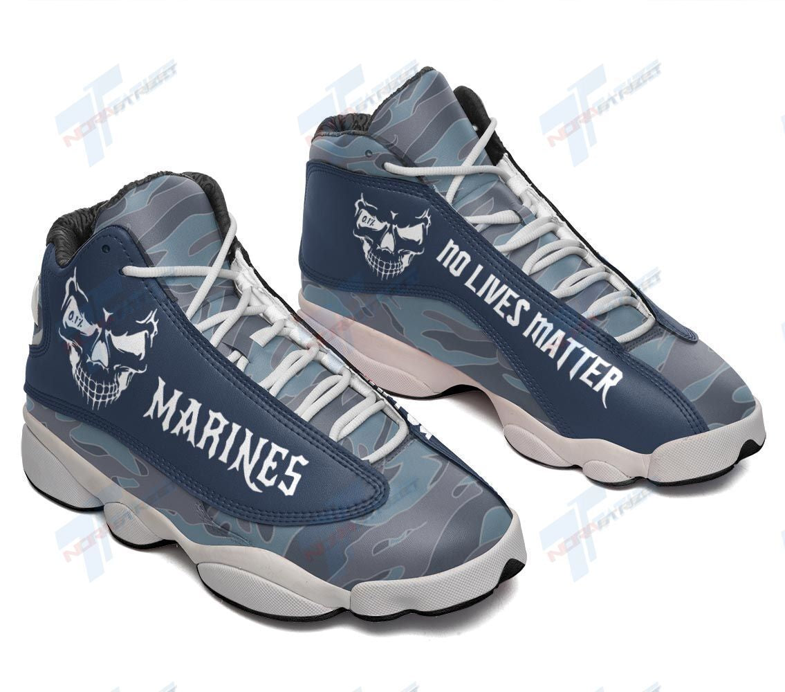 Ideafootwear Marines No Lives Matter AJ13 Sneakers Shoes For Men And Women 1