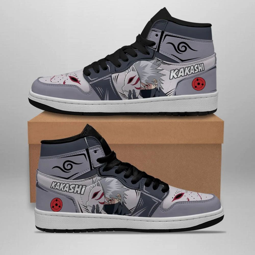 Ideafootwear Naruto AJ1 High Sneakers Shoes For Men And Women 36