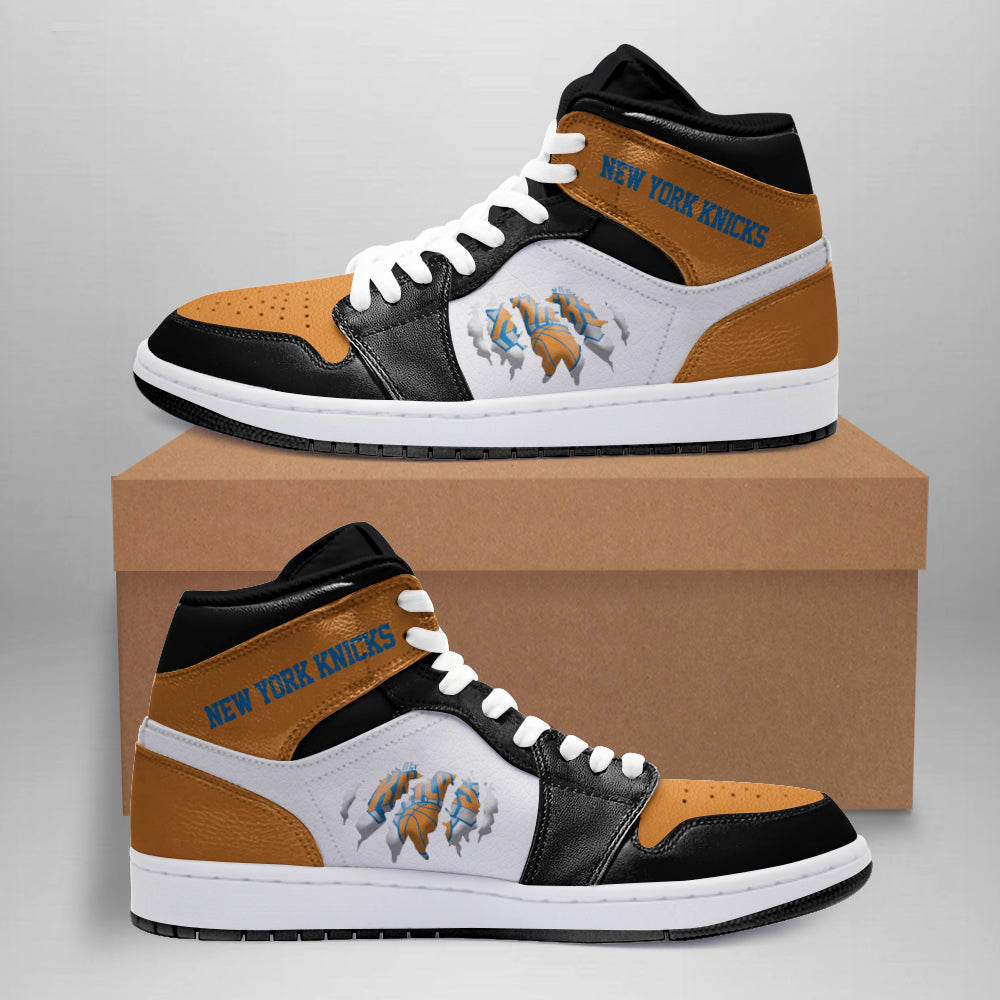 Ideafootwear New York Knicks AJ1 High Sneakers Shoes For Men And Women 4