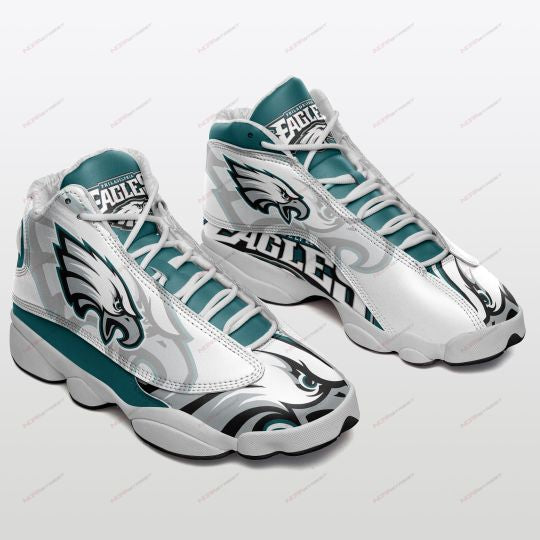 Ideafootwear Philadelphia Eagles AJ13 Sneakers Shoes For Men And Women 5
