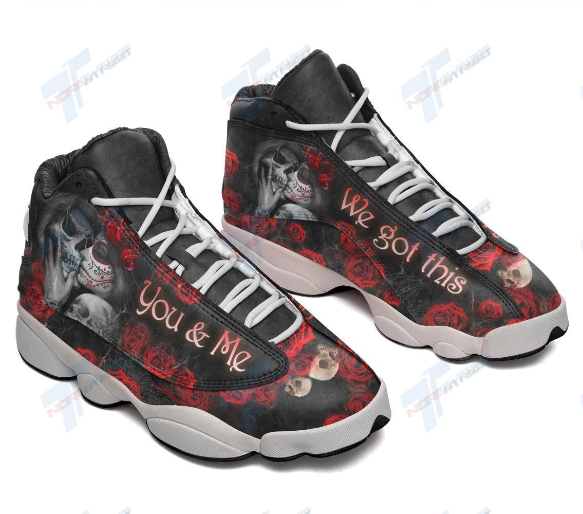 Ideafootwear Skull You And Me We Got This AJ13 Sneakers Shoes For Men And Women 1